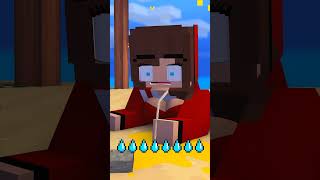 How To SURVIVE on an ISLAND Poor Girl amp JJ and Mikey Baby Challenge Minecraft Animation minecraft [upl. by Ainoek]