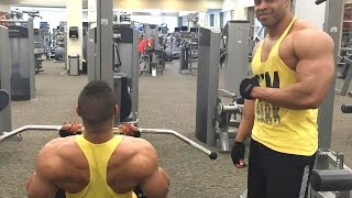 Back amp Biceps Workout to Gain Muscle Mass hodgetwins [upl. by Fakieh786]