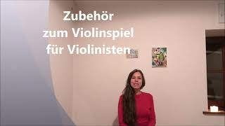 Zubehör zum Violine spielen über GeigenkastenViolinbogenDämpfer Kolophonium etc Violine lernen [upl. by Bucky]