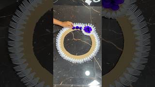 Beautiful Flower Wall Hanging Craft short youtubeshort reel viral trending diy walldecor [upl. by Simaj630]