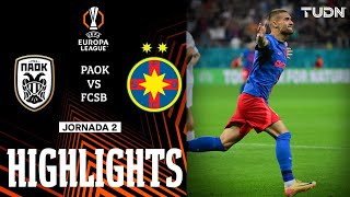 HIGHLIGHTS  PAOK vs GCSB  UEFA Europa League 202425  TUDN [upl. by Anidnamra357]