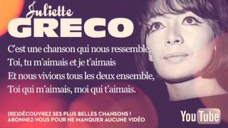 Juliette Gréco  Les feuilles mortes  Paroles Lyrics [upl. by Yv]