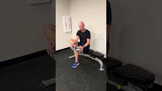 Seated Ankle Dorsiflexion Mobilization [upl. by Ramin]