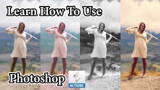 How to Import and Use an Action ATN atn File in Adobe Photoshop CS5 CS6 CS [upl. by Woodrow]