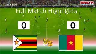 Zimbabwe vs Cameroon AFCON 2025 qualifiers [upl. by Eenet]