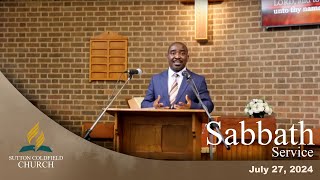 SDA Church  Sutton Coldfield  Birmingham UK  July 27 2024  Sabbath Service [upl. by Ewell]