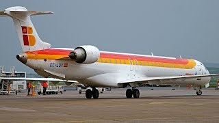 Iberia Air Nostrum CRJ1000 ECLOV  Hop CRJ700  Clermont Airport [upl. by Kcirtemed]