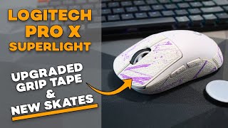 HOW TO add Grip Tape and new Skates to your Logitech Pro X Superlight [upl. by Baelbeer]