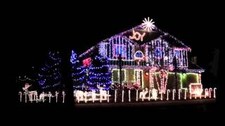 Luces de Navidad con musica Dubstep en una casa [upl. by Einaffets]