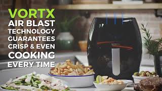 Tower T17067 Vortx Family Size Digital Air Fryer with Rapid Air Circulation [upl. by Cirded]