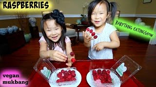 BABYTANG MUKBANG 2 • raspberries [upl. by Aryl]