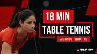 Table Tennis Mastery Fitness Shadowing Workout Routine [upl. by Martelle970]