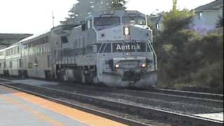 AMTRAK P32 509 Leads Amtrak 14 quotmini lightquot OlympiaLacey Nice K5LA [upl. by Ocihc]