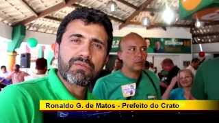 Prefeito de Crato Ronaldo G de Matos participa da passeata de Tasso Jereissati em Crato [upl. by Steinberg340]