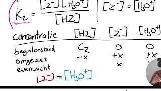 Scheikunde VWO 5 Hoofdstuk 7§5 Rekenen met Kz en Kb [upl. by Eizzik446]