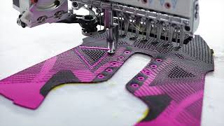 knitting shoes upper embroidery machine [upl. by Kryska624]