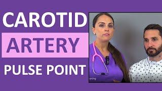 Carotid Pulse Point Examination Palpation amp Location Nursing Skill [upl. by Santana439]