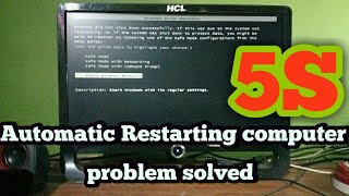 How to Fix A PC That Keeps Restarting Again And Again Automatically  Solution For Windows 710 [upl. by Odlaw]