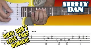 Steely Dan  Rikki Dont Lose That Number  Guitar Lesson solo with Tabs [upl. by Iemaj]