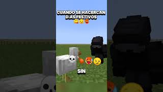 LOS DÍAS FESTIVOS EN LATAM 🤤minecraft navesael memeShumor adolescentes minecraftmemes [upl. by Anawd60]