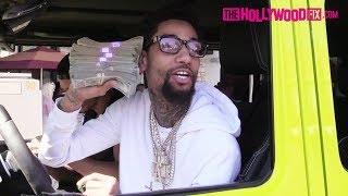 PnB Rock Speaks On Tekashi 6ix9ine While Showing Off 100000 Cash In Beverly Hills 32918 [upl. by Kruter35]