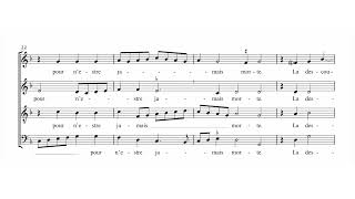 JustTheScore  Pierre Regnault  Sandrin  La volunté  I Fagiolini Score Video [upl. by Anej]