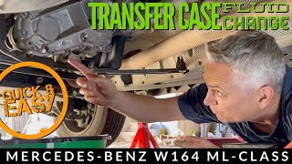 How to Change Mercedes ML350 W164 Transfer Case Fluid Oil by Yourself  ML320 ML550 ML63 AMG GL [upl. by Sondra]