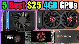 5 Best Cheap 25 4GB Graphics Cards Still Worth Buying In 2024  GPUs FPS Benchmarking [upl. by Nahallac228]