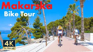 Makarska Riviera 🇭🇷 Croatia 4K Bike Tour Makarska Baska Voda Brela 2022 [upl. by Girish236]