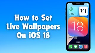 How to Set Live Wallpapers on iPhone in iOS 18  Dynamic Wallpapers on iOS 18  iOS 18 New Feature [upl. by Ecirtaed]