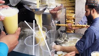 Street Food Pakistan  10000 Drinks made Daily  65 Years Old Sugarcane Juice Shop [upl. by Garibull]