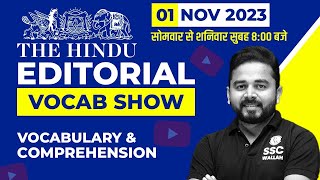 The Hindu Editorial Analysis  1st Nov 2023  Vocab Comprehension  The Hindu Vocab By Sandeep Sir [upl. by Hedwig]