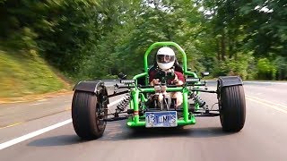 How is this Ninja 900Rpowered custom trike even legal [upl. by Zacharias627]