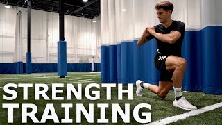 Full Body Strength Workout amp Technical Training Session  A Day In The Life of a Footballer [upl. by Kizzee]