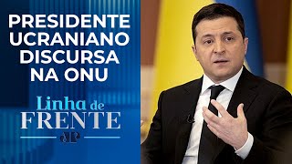 Zelensky acusa Rússia de chantagem nuclear na guerra da Ucrânia  LINHA DE FRENTE [upl. by Oiram663]