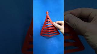 Árbol de Navidad con papel  Árbol de Navidad Kirigami 1 [upl. by Ailem]