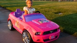 Power Wheels Disney Princess Ford Mustang [upl. by Jolda]