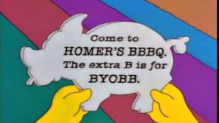 The Extra B Is For BYOBB The Simpsons [upl. by Ullyot]