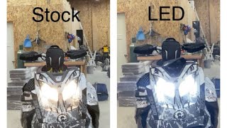 Beamtech LED install in 2021 Skidoo 850 Turbo [upl. by Reiniar]