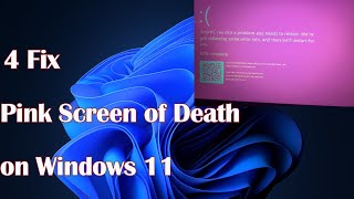 Pink Screen of Death in Windows 11  4 Fix [upl. by Akihsal]