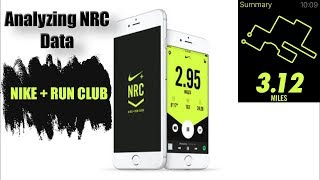 Analyzing your running data w Nike Run Club NRC  iPhone App for Runners [upl. by Muiram876]