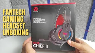 FANTECH HG20 CHIEF II GAMING HEADSET  UNBOXING [upl. by Roach]