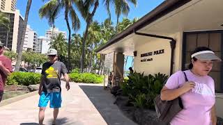 Waikiki beach walk 4th of July weekend 2024 [upl. by Nylatsyrk]