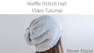 Create this Squishy Waffle Stitch Knitted Hat Free Knitting Pattern  Video Tutorial [upl. by Callean]