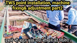 tws point machine installation TWS point in railway sntrailwaysignallingkumarsir2612 [upl. by Asreht]