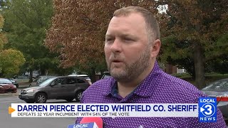 Whitfield Co Sheriff Elect Darren Pierce shares whats next after win over 32 year incumbent [upl. by Rozina]