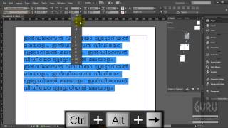 Adobe InDesign CC Tutorial Lesson 3 Malayalam പാഠം മൂന്ന് how to use type tool charactor style [upl. by Inama]