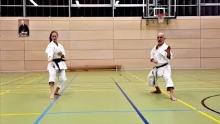 HOW TO BASSAI DAI  Shito ryu amp Shōtōkan Karate Kata with Lena Mayer amp Fiore Tartaglia [upl. by Ttekcirc675]