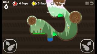 Flappy Golf 2  Buzz Land Hole 6  4 Flaps [upl. by Anhej]