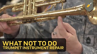 What Not To Do Trumpet Instrument Repair [upl. by Arykahs]